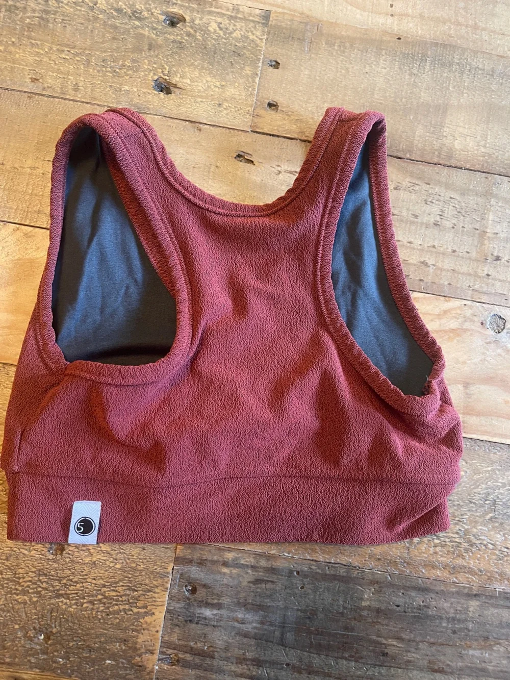 Five Dancewear Burgundy Top Youth Medium